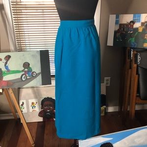 Vintage Bright Beautiful Blue Skirt!
